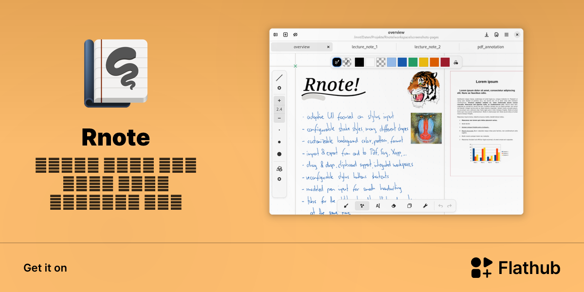 Install Rnote on Linux | Flathub