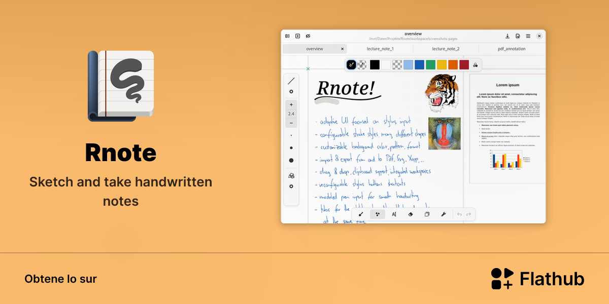 Installar Rnote sur Linux | Flathub