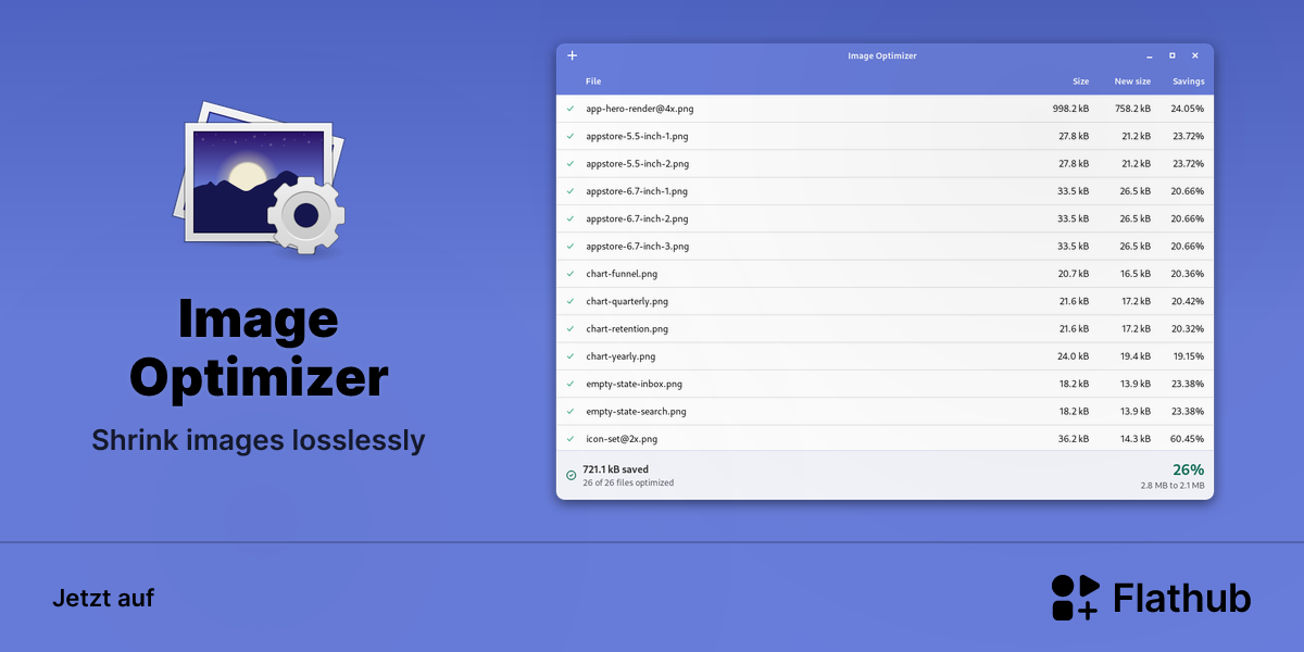 Image Optimizer auf Linux installieren | Flathub