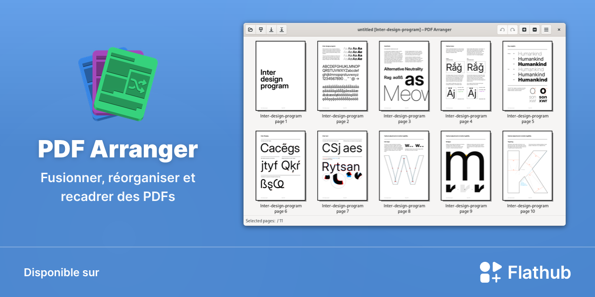 Installer PDF Arranger sur Linux | Flathub