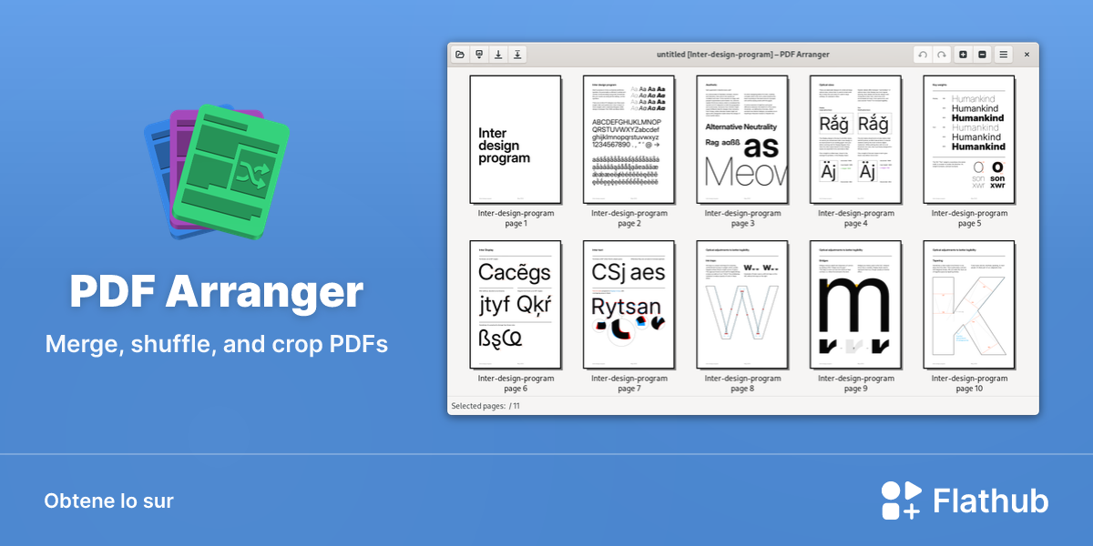 Installar PDF Arranger sur Linux | Flathub
