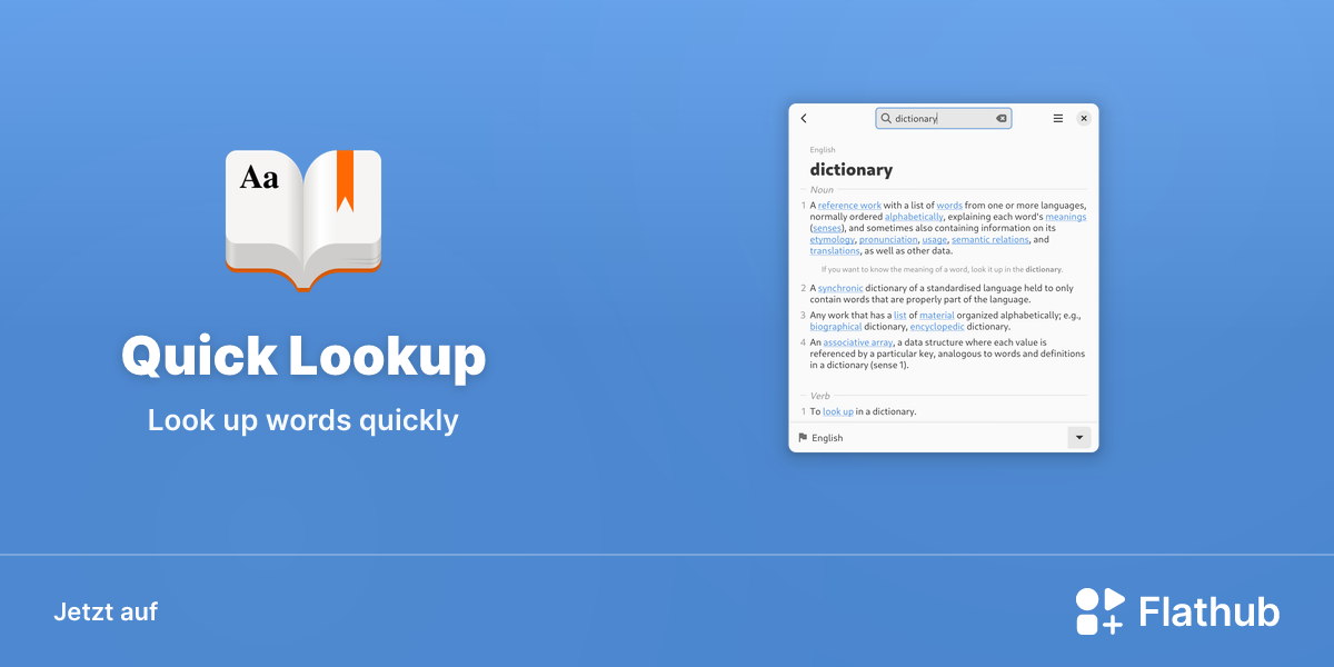 Quick Lookup auf Linux installieren | Flathub