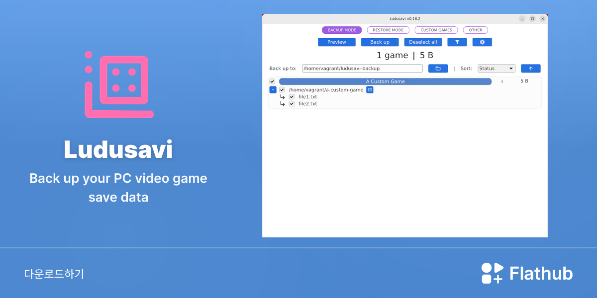 Install Ludusavi on Linux | Flathub