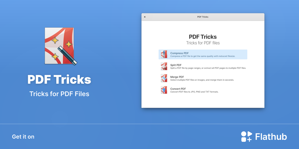 Install PDF Tricks on Linux | Flathub