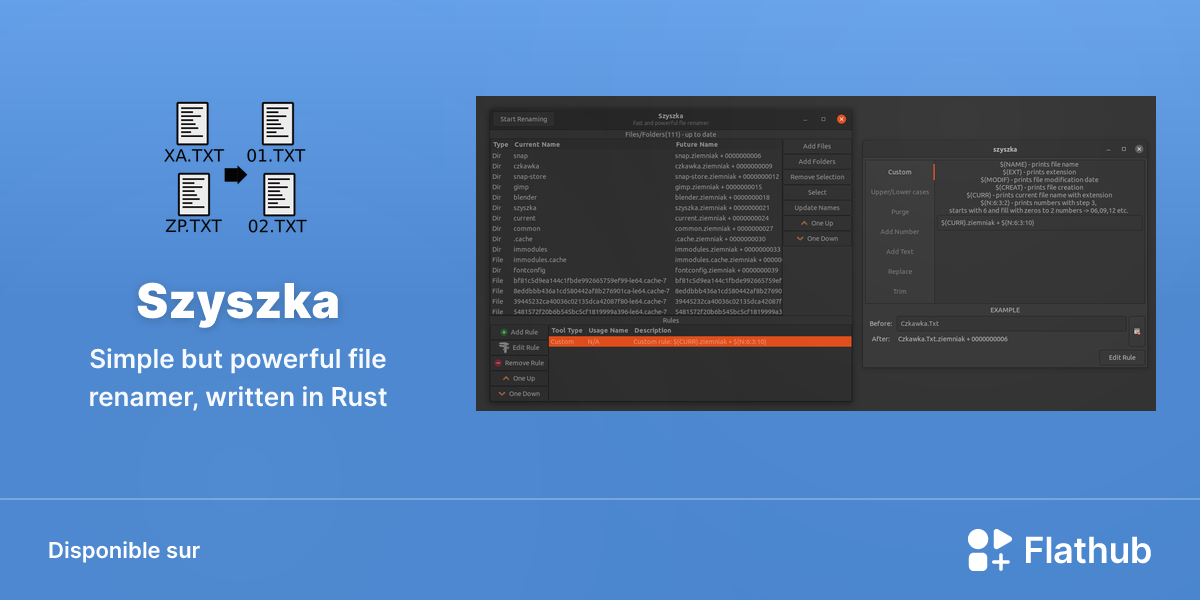 Installer Szyszka sur Linux | Flathub