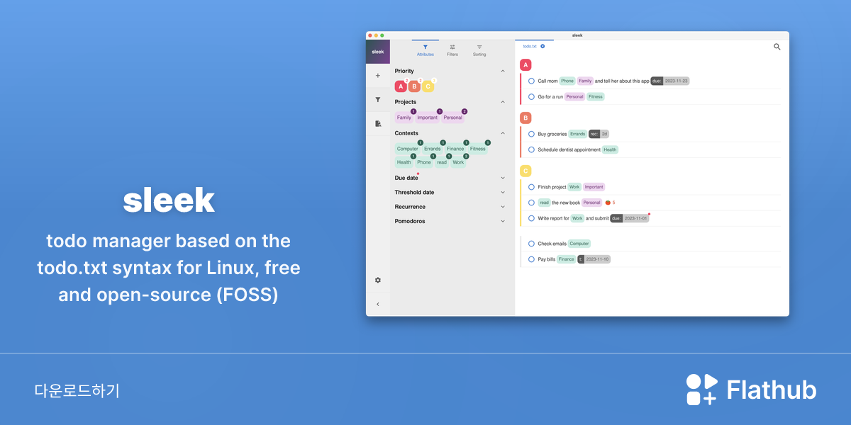 Install sleek on Linux | Flathub