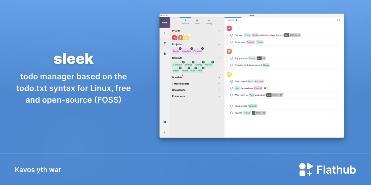 Lea sleek war Linux | Flathub
