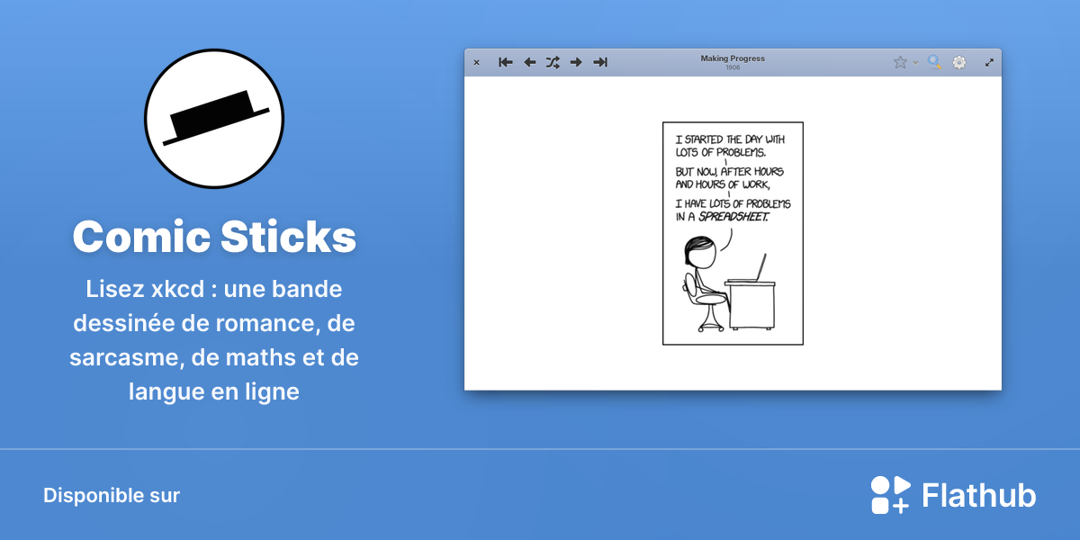 Installer Comic Sticks sur Linux | Flathub