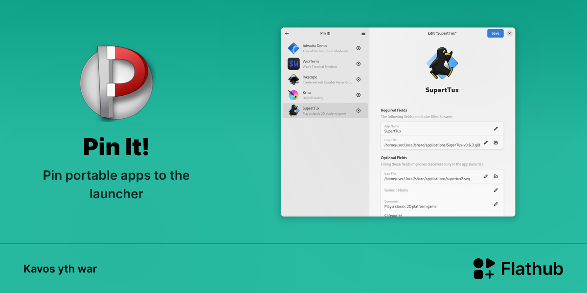 Install Pin It! on Linux | Flathub