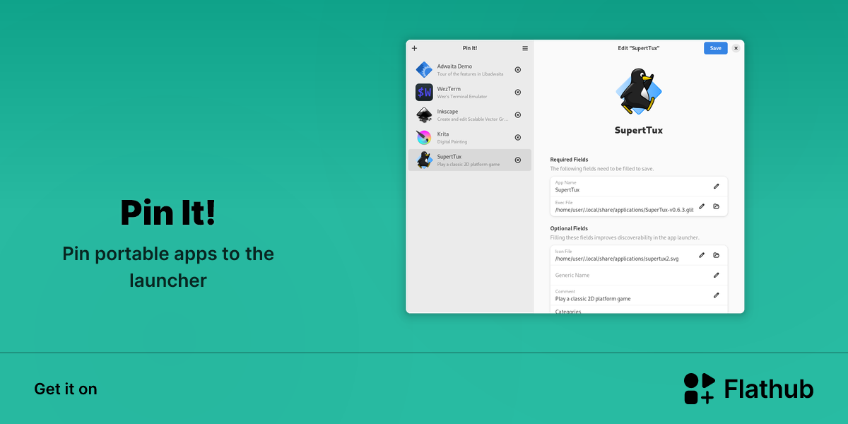 Install Pin It! on Linux | Flathub
