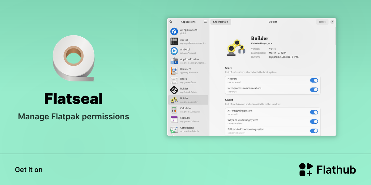Install Flatseal on Linux | Flathub