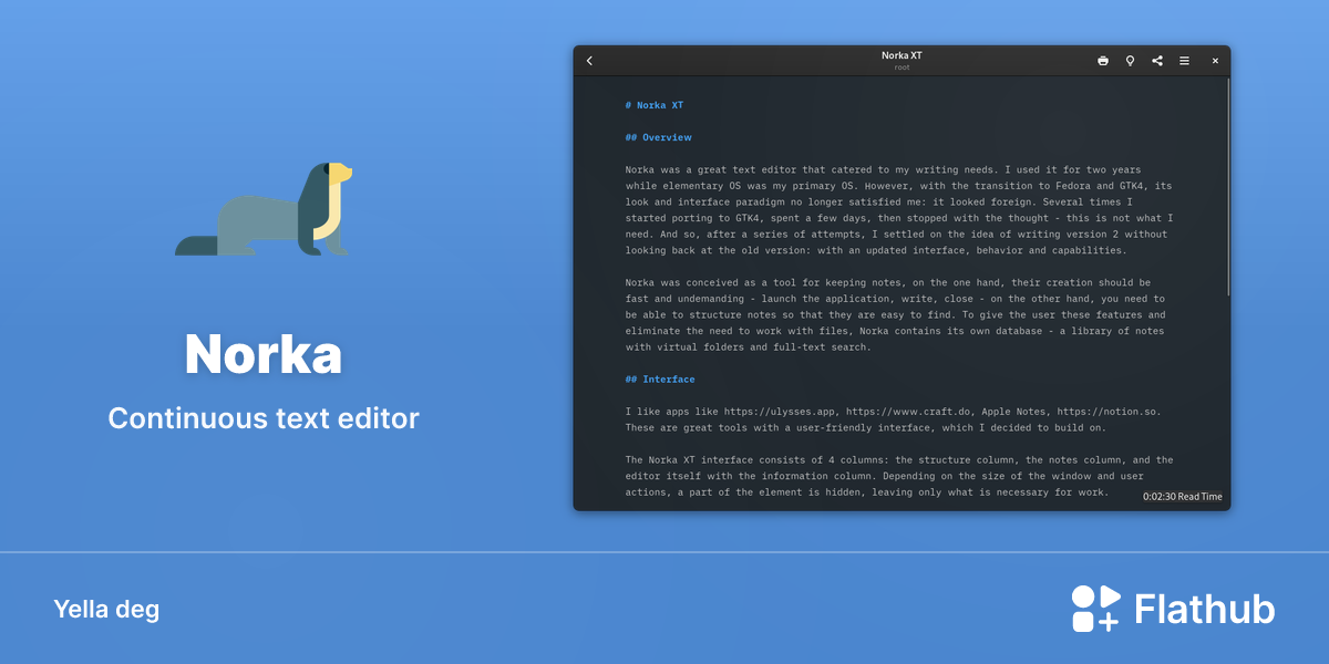 Asebded n Norka ɣef Linux | Flathub