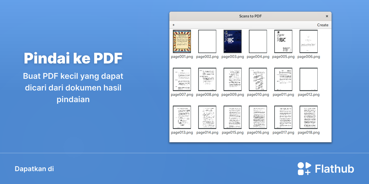 Memasang Pindai ke PDF di Linux | Flathub