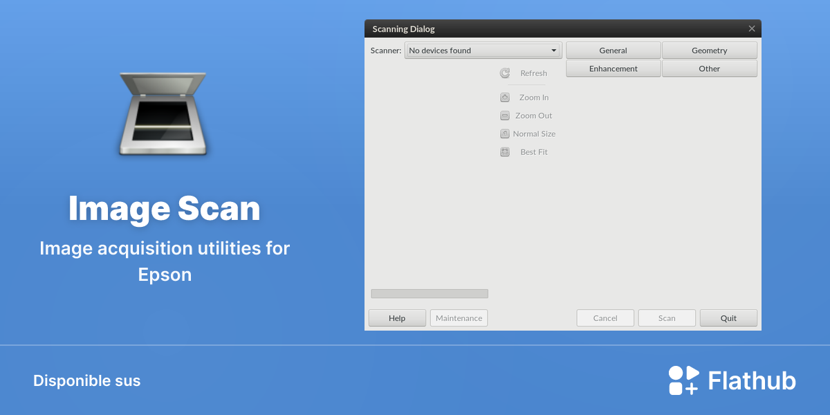 Installar Image Scan sus Linux | Flathub