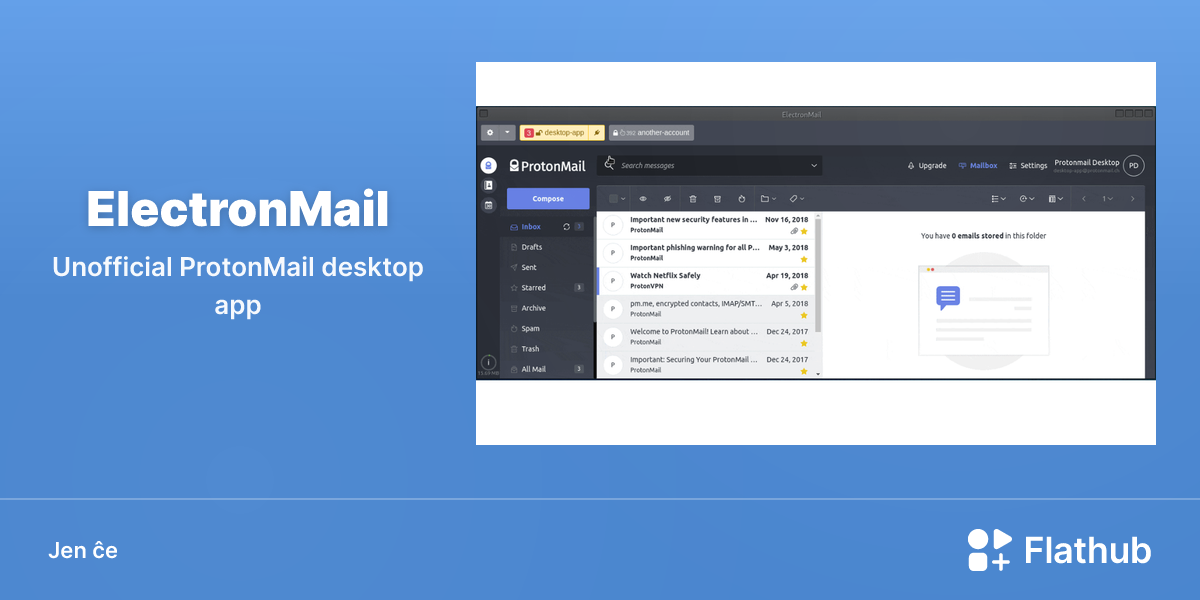 Instali ElectronMail sur Linux | Flathub