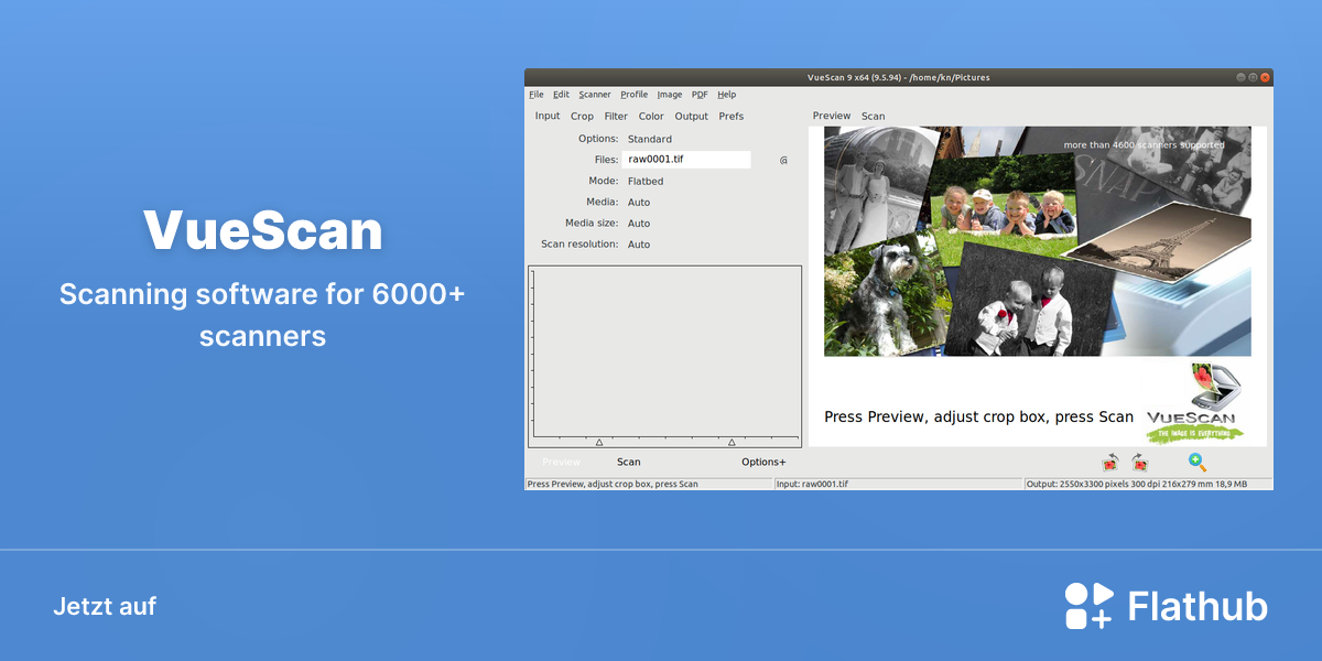 VueScan auf Linux installieren | Flathub