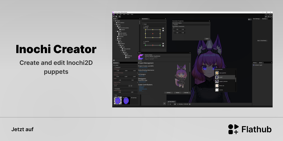 Inochi Creator auf Linux installieren | Flathub