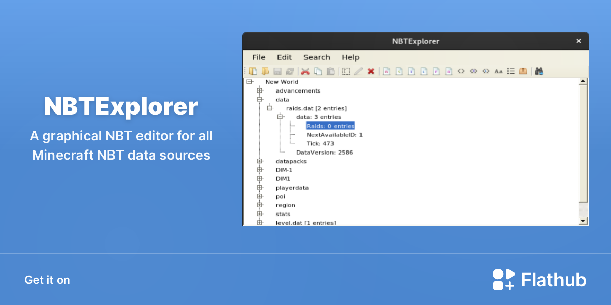 Install NBTExplorer on Linux | Flathub