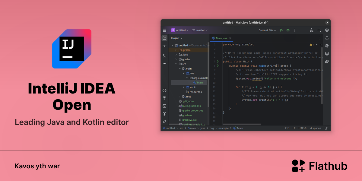 Lea IntelliJ IDEA Open war Linux | Flathub