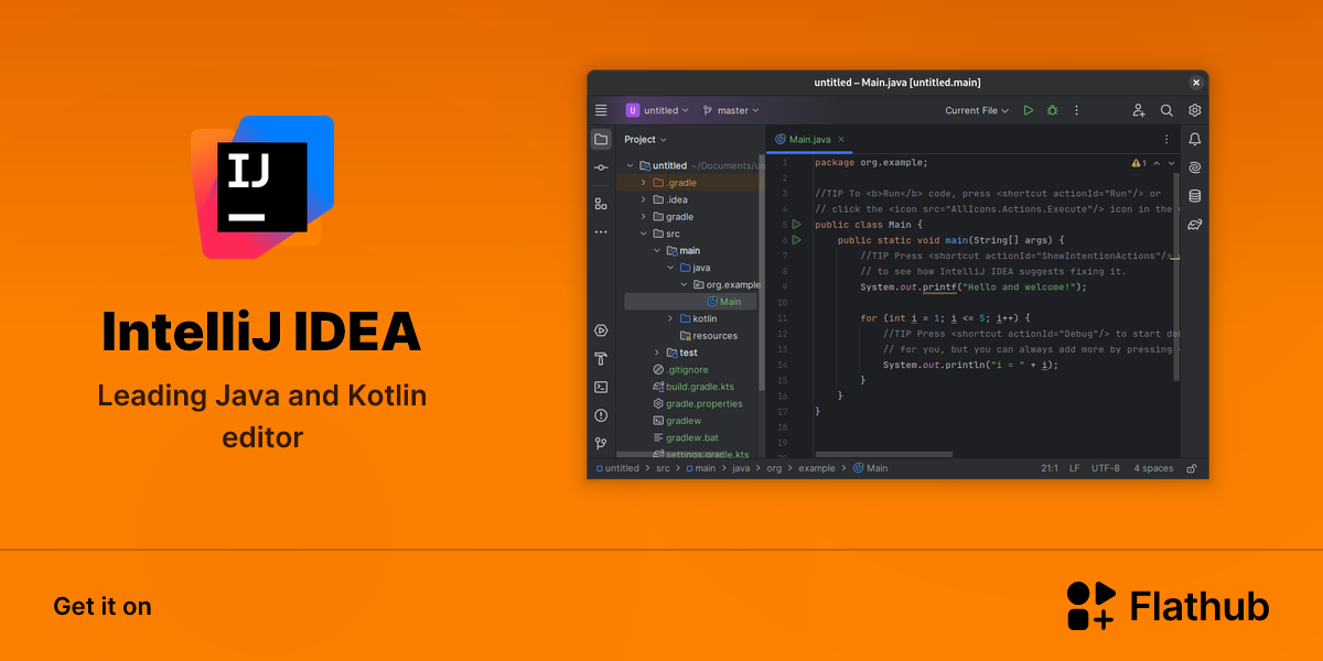 Install IntelliJ IDEA on Linux | Flathub
