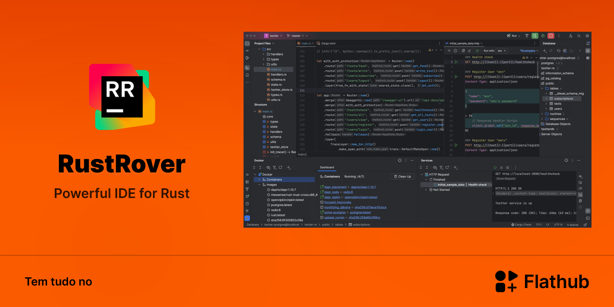 Instalar RustRover no Linux | Flathub