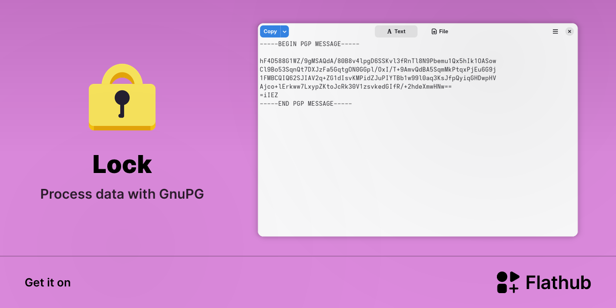 Install Lock on Linux | Flathub