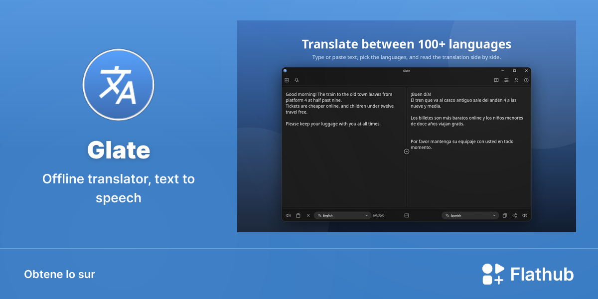 Installar Glate sur Linux | Flathub
