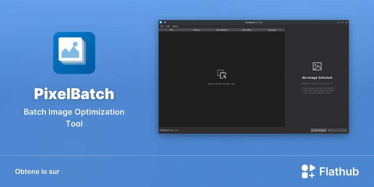 Installar PixelBatch sur Linux | Flathub