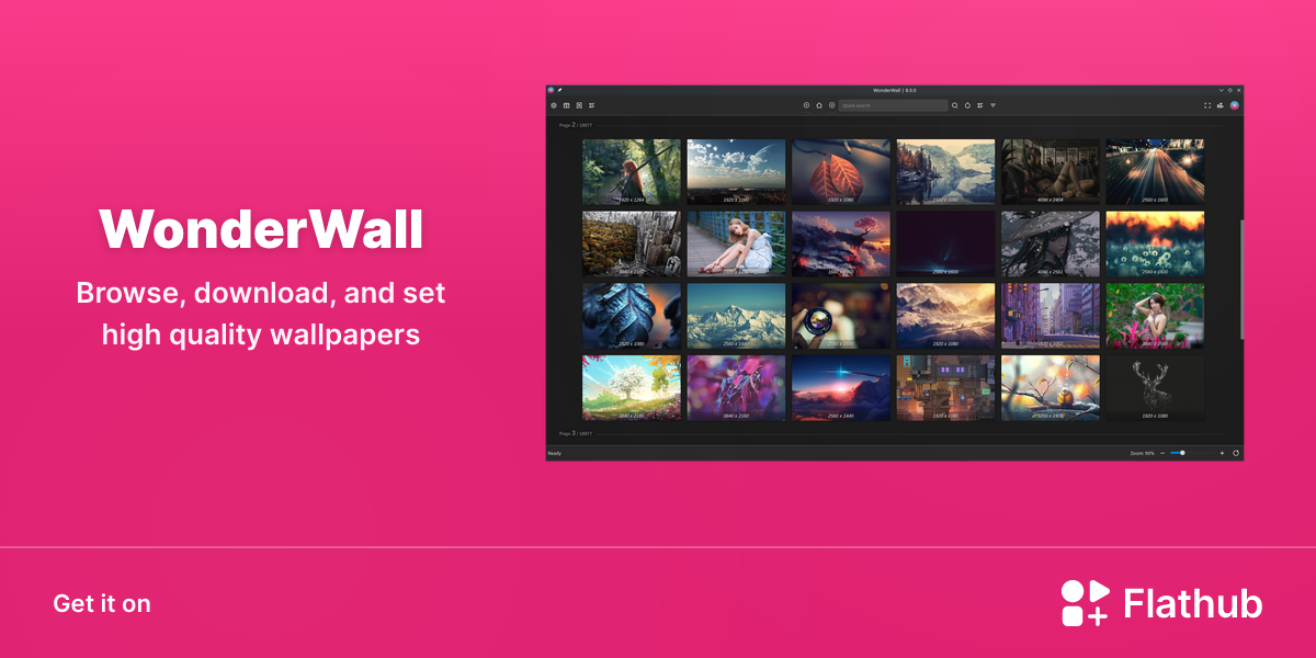 Install WonderWall on Linux | Flathub