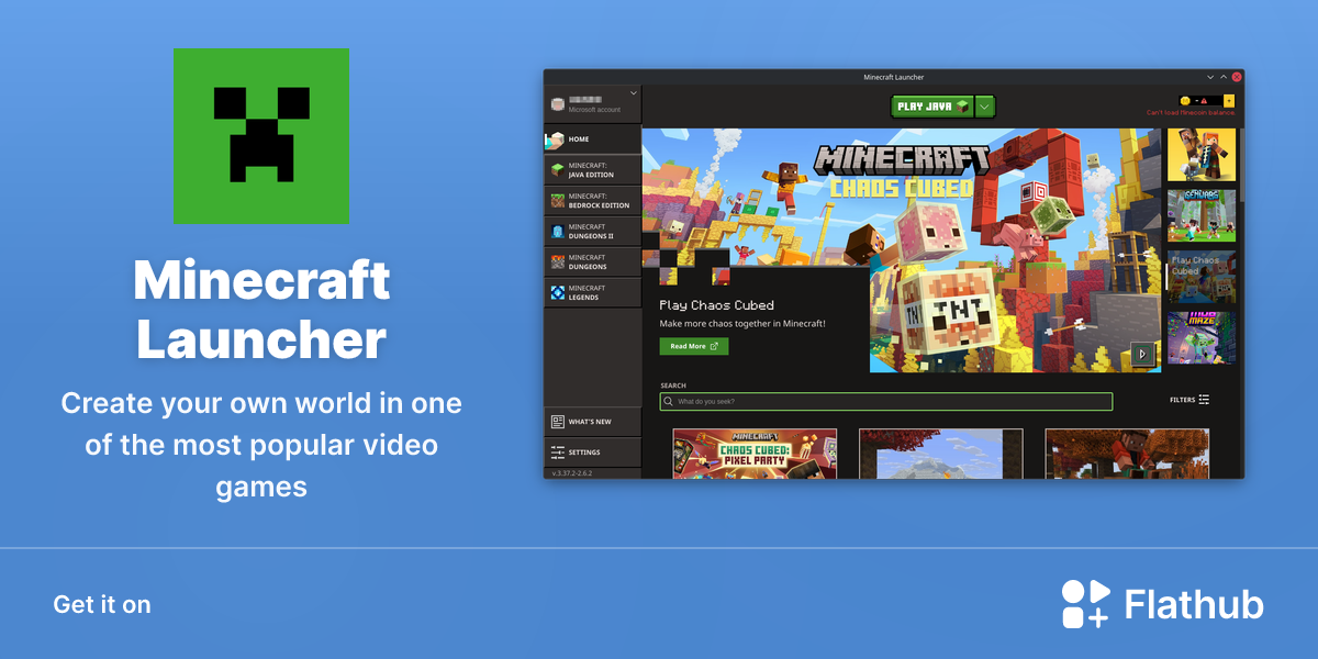 Install Minecraft on Linux | Flathub