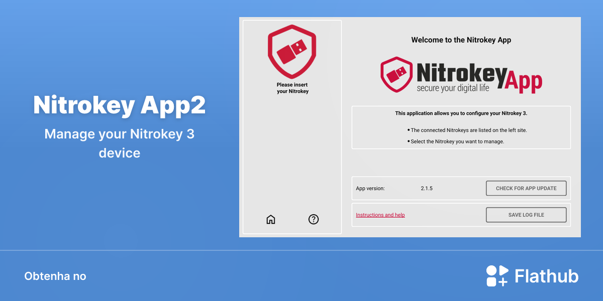 Instalar Nitrokey App2 no Linux | Flathub