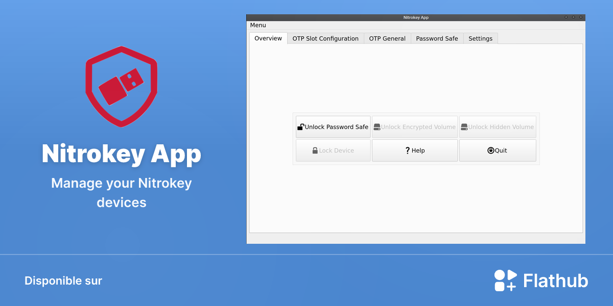Installer Nitrokey App sur Linux | Flathub
