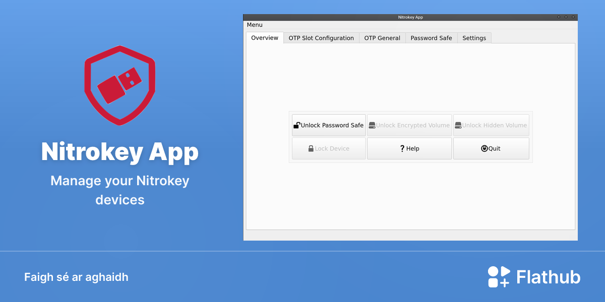 Suiteáil Nitrokey App ar Linux | Flathub