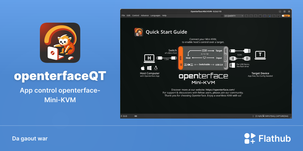 Staliañ openterfaceQT war Linux | Flathub