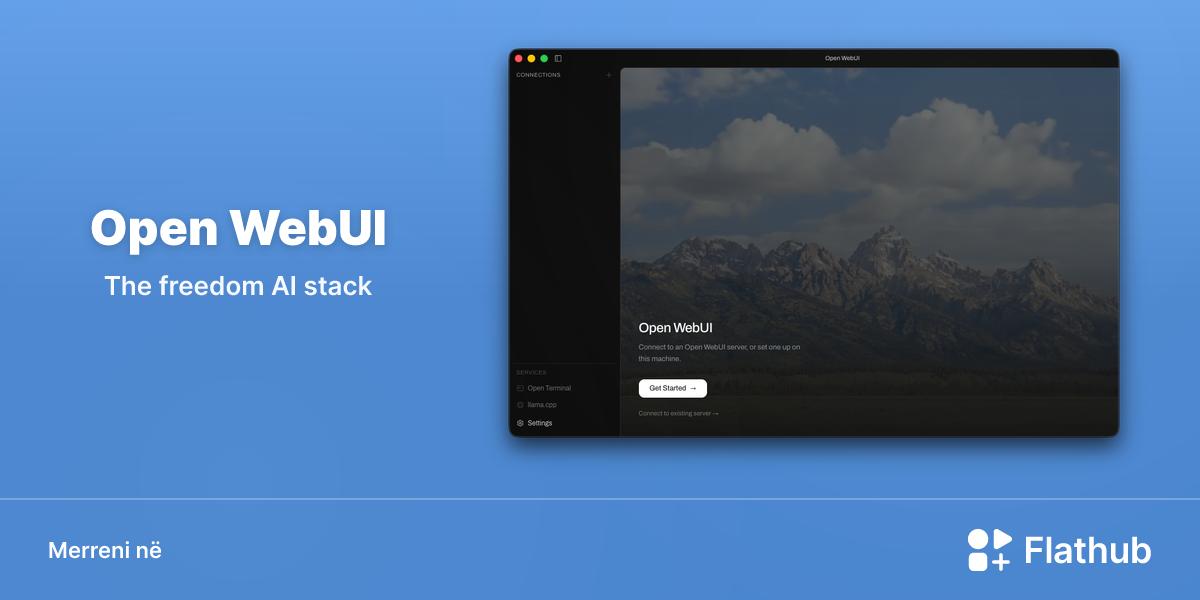 Instalojeni Open WebUI në Linux | Flathub