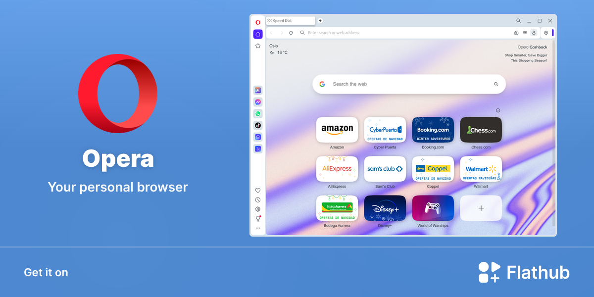 Install Opera on Linux | Flathub