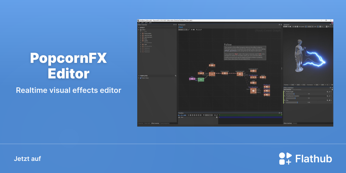 PopcornFX Editor auf Linux installieren | Flathub