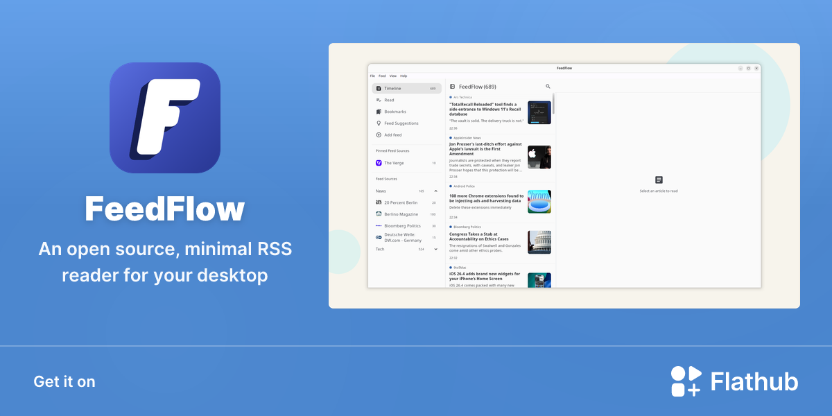 Install FeedFlow on Linux | Flathub