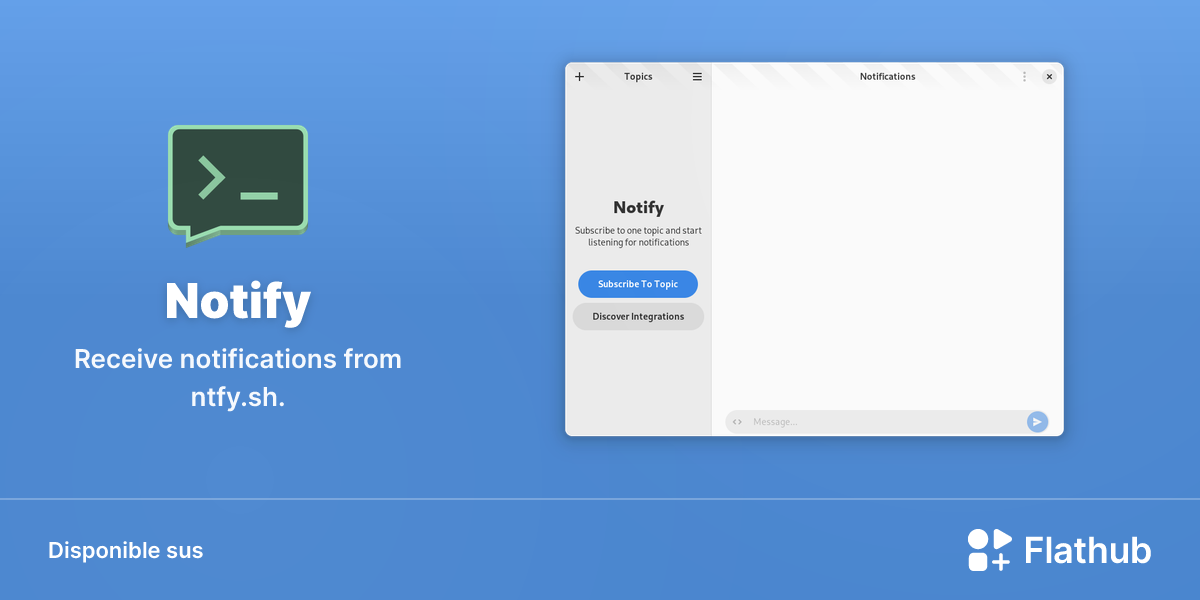 Installar Notify sus Linux | Flathub