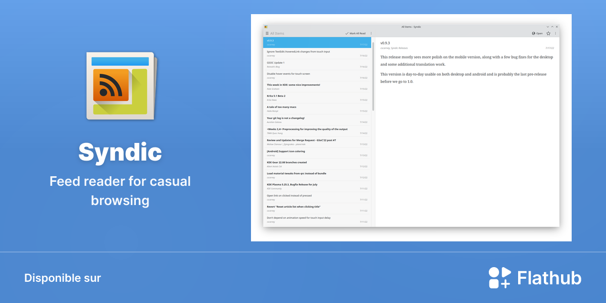 Installer Syndic sur Linux | Flathub