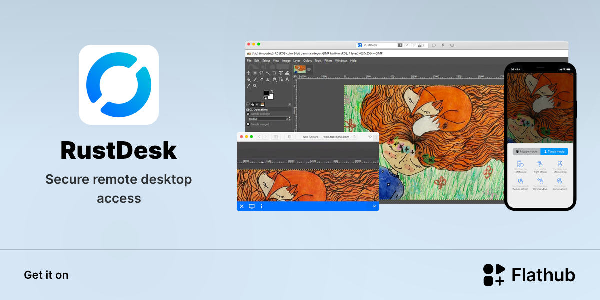 Install RustDesk on Linux | Flathub