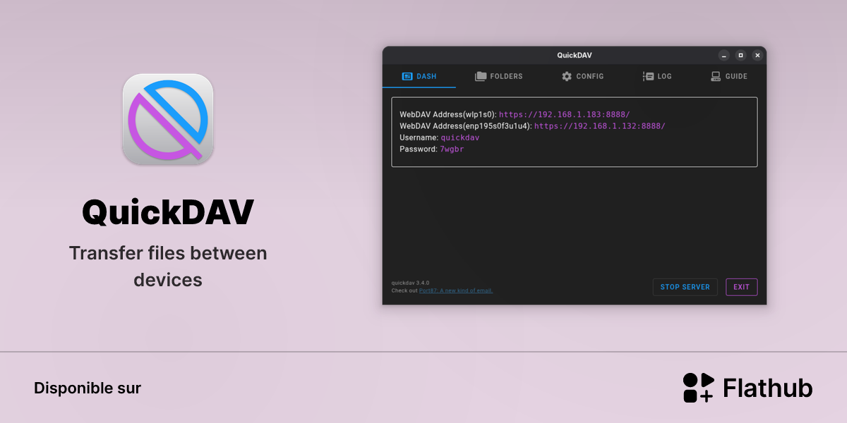 Installer QuickDAV sur Linux | Flathub