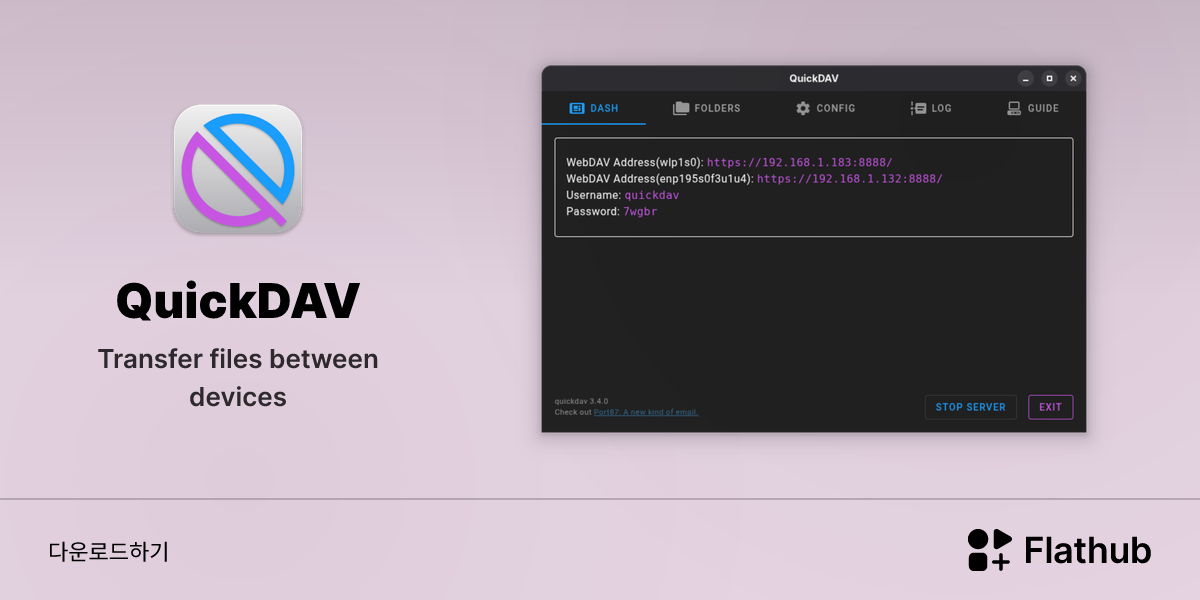Install QuickDAV on Linux | Flathub