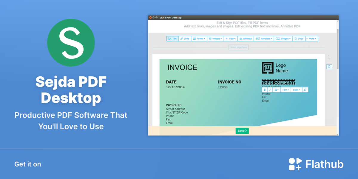 Install Sejda PDF Desktop on Linux | Flathub