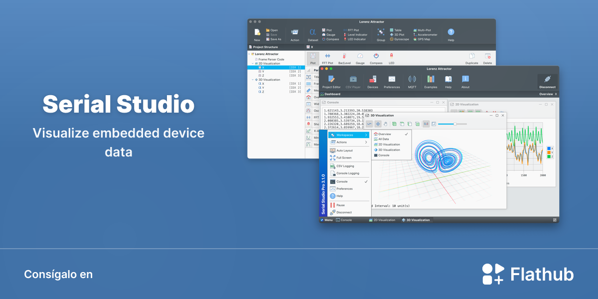 Instalar Serial Studio en Linux | Flathub