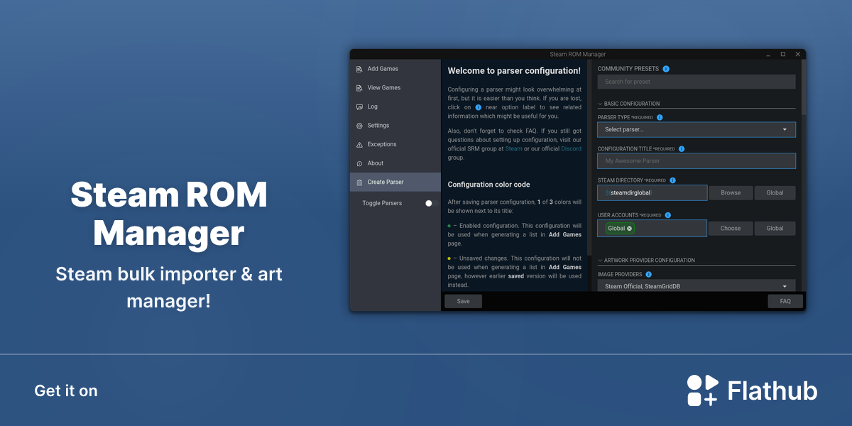 Install Steam ROM Manager on Linux | Flathub
