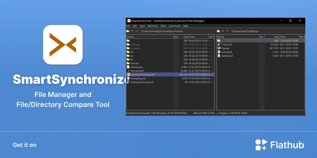 Install SmartSynchronize on Linux | Flathub