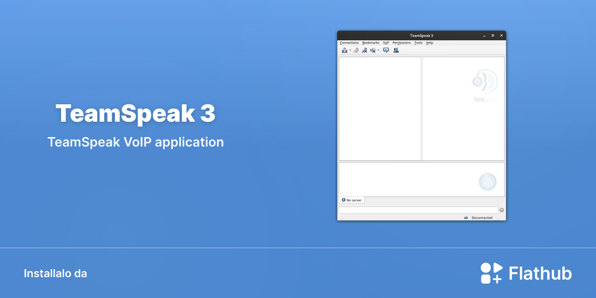 Installa TeamSpeak 3 su Linux | Flathub