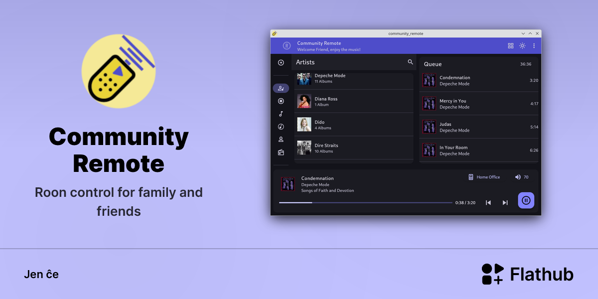 Instali Community Remote sur Linux | Flathub