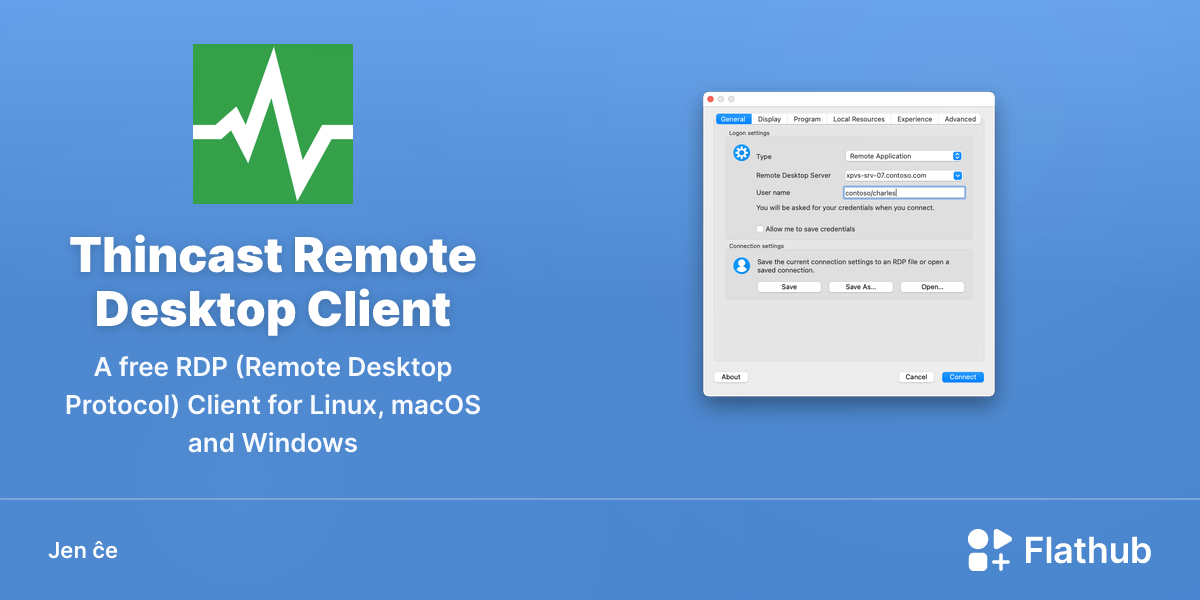 Instali Thincast Remote Desktop Client sur Linux | Flathub